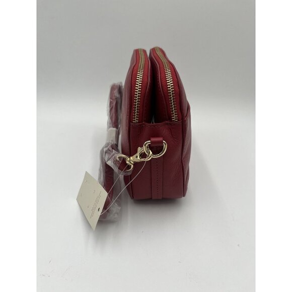 Radley London Medium Zip Top Crossbody Bag Double Zipper Poinsettia Red NWT $188 - Picture 3 of 10